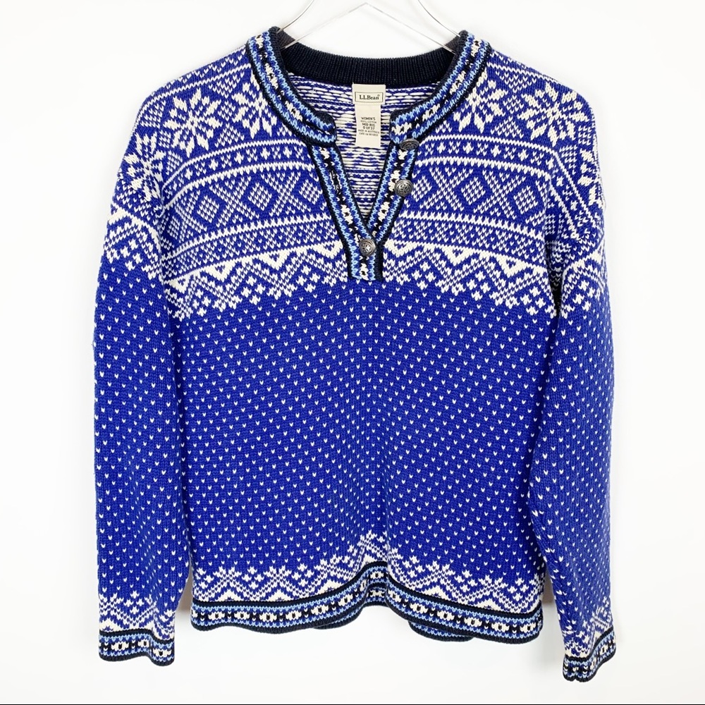 L.L. Bean | Vintage Nordic Fair Isle Sweater